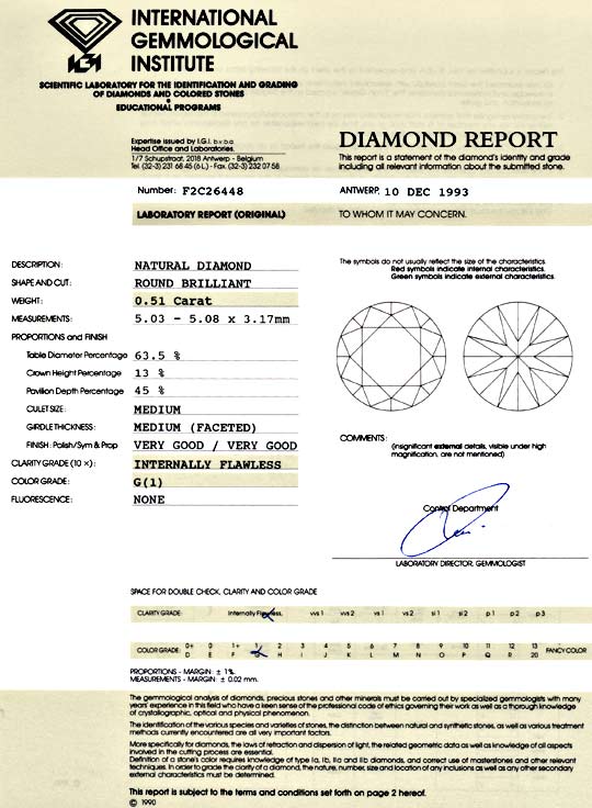 Foto 9 - Diamant 0,51ct Brillant, IGI, Lupenrein G VG/VG, D5785