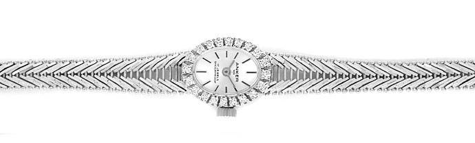 Foto 1 - Anker Damen-Armbanduhr in Weißgold mit Diamantenbesatz, U2505